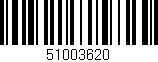 Código de barras (EAN, GTIN, SKU, ISBN): '51003620'