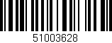 Código de barras (EAN, GTIN, SKU, ISBN): '51003628'