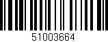 Código de barras (EAN, GTIN, SKU, ISBN): '51003664'