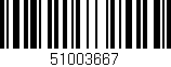 Código de barras (EAN, GTIN, SKU, ISBN): '51003667'