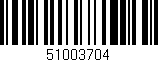 Código de barras (EAN, GTIN, SKU, ISBN): '51003704'