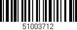 Código de barras (EAN, GTIN, SKU, ISBN): '51003712'