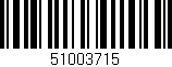 Código de barras (EAN, GTIN, SKU, ISBN): '51003715'