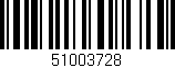 Código de barras (EAN, GTIN, SKU, ISBN): '51003728'