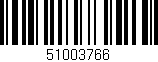 Código de barras (EAN, GTIN, SKU, ISBN): '51003766'