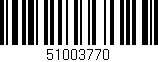 Código de barras (EAN, GTIN, SKU, ISBN): '51003770'