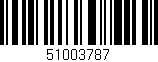 Código de barras (EAN, GTIN, SKU, ISBN): '51003787'