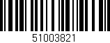 Código de barras (EAN, GTIN, SKU, ISBN): '51003821'