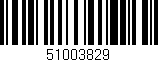 Código de barras (EAN, GTIN, SKU, ISBN): '51003829'