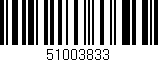Código de barras (EAN, GTIN, SKU, ISBN): '51003833'
