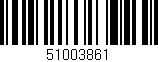 Código de barras (EAN, GTIN, SKU, ISBN): '51003861'