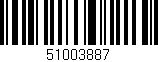 Código de barras (EAN, GTIN, SKU, ISBN): '51003887'