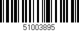 Código de barras (EAN, GTIN, SKU, ISBN): '51003895'