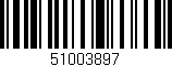 Código de barras (EAN, GTIN, SKU, ISBN): '51003897'