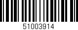 Código de barras (EAN, GTIN, SKU, ISBN): '51003914'