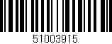 Código de barras (EAN, GTIN, SKU, ISBN): '51003915'