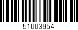 Código de barras (EAN, GTIN, SKU, ISBN): '51003954'