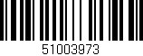 Código de barras (EAN, GTIN, SKU, ISBN): '51003973'