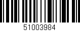 Código de barras (EAN, GTIN, SKU, ISBN): '51003984'
