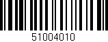 Código de barras (EAN, GTIN, SKU, ISBN): '51004010'