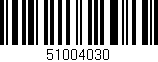 Código de barras (EAN, GTIN, SKU, ISBN): '51004030'