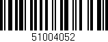 Código de barras (EAN, GTIN, SKU, ISBN): '51004052'