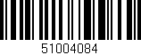 Código de barras (EAN, GTIN, SKU, ISBN): '51004084'