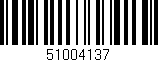 Código de barras (EAN, GTIN, SKU, ISBN): '51004137'