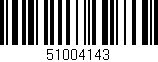 Código de barras (EAN, GTIN, SKU, ISBN): '51004143'