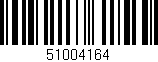 Código de barras (EAN, GTIN, SKU, ISBN): '51004164'