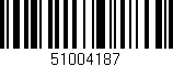 Código de barras (EAN, GTIN, SKU, ISBN): '51004187'