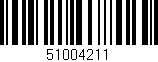 Código de barras (EAN, GTIN, SKU, ISBN): '51004211'