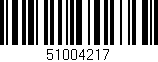 Código de barras (EAN, GTIN, SKU, ISBN): '51004217'