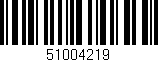 Código de barras (EAN, GTIN, SKU, ISBN): '51004219'