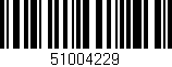 Código de barras (EAN, GTIN, SKU, ISBN): '51004229'