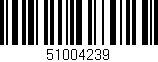 Código de barras (EAN, GTIN, SKU, ISBN): '51004239'
