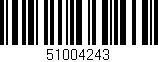 Código de barras (EAN, GTIN, SKU, ISBN): '51004243'