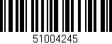 Código de barras (EAN, GTIN, SKU, ISBN): '51004245'