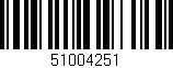 Código de barras (EAN, GTIN, SKU, ISBN): '51004251'