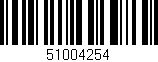 Código de barras (EAN, GTIN, SKU, ISBN): '51004254'