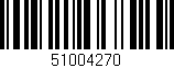 Código de barras (EAN, GTIN, SKU, ISBN): '51004270'