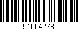 Código de barras (EAN, GTIN, SKU, ISBN): '51004278'