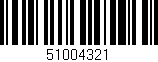Código de barras (EAN, GTIN, SKU, ISBN): '51004321'