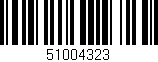 Código de barras (EAN, GTIN, SKU, ISBN): '51004323'