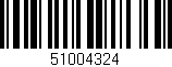 Código de barras (EAN, GTIN, SKU, ISBN): '51004324'