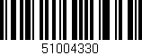 Código de barras (EAN, GTIN, SKU, ISBN): '51004330'