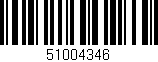 Código de barras (EAN, GTIN, SKU, ISBN): '51004346'