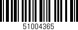 Código de barras (EAN, GTIN, SKU, ISBN): '51004365'