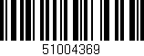 Código de barras (EAN, GTIN, SKU, ISBN): '51004369'