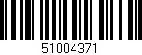 Código de barras (EAN, GTIN, SKU, ISBN): '51004371'